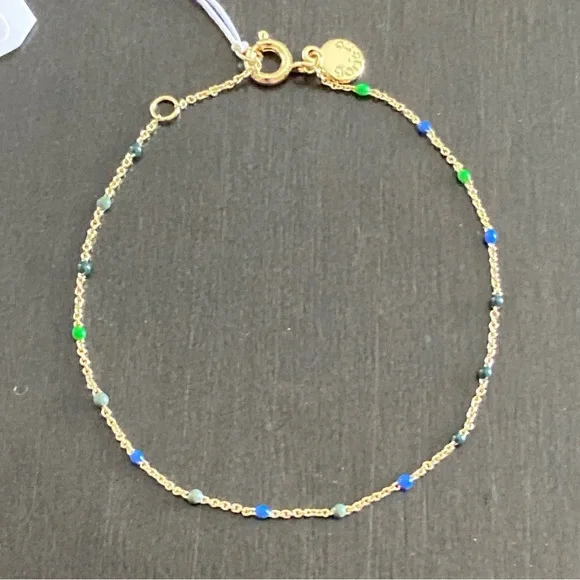 Gorjana 18K Gold Plated Capri Hamptons Bracelet 245-202-535-G - Picture 3 of 10